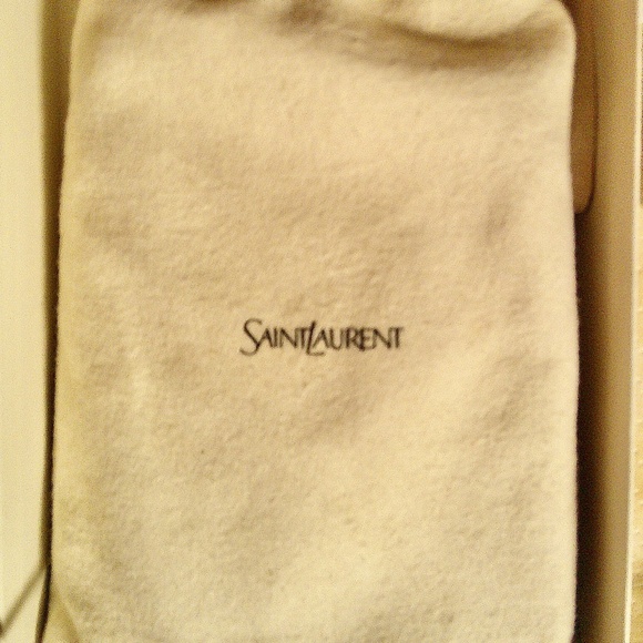 YSL SAINT LAURENT BLACK CASSANDRE ENVELOPE CHAIN WALLET HANDBAG - Picture 5 of 6